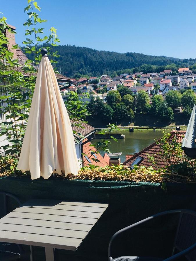 Natur Und Neckarblick Bei Heidelberg Hirschhorn Esterno foto