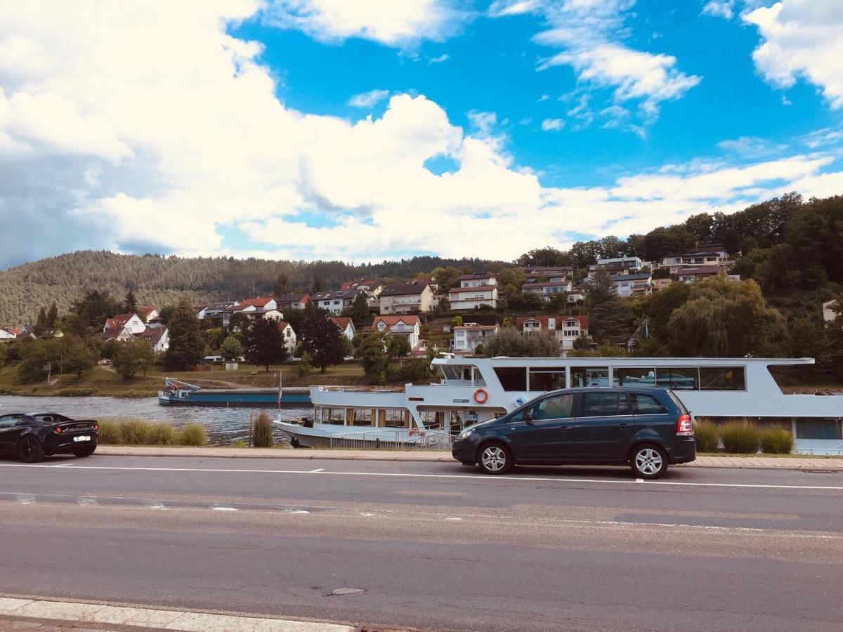 Natur Und Neckarblick Bei Heidelberg Hirschhorn Esterno foto