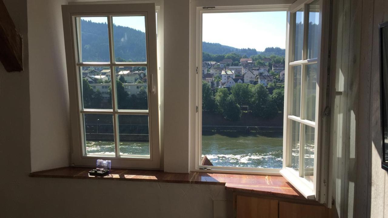 Natur Und Neckarblick Bei Heidelberg Hirschhorn Esterno foto