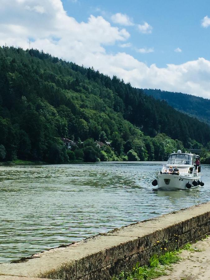 Natur Und Neckarblick Bei Heidelberg Hirschhorn Esterno foto